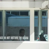 Please do not photograph the guard